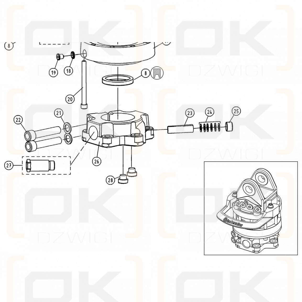 Rotator wedge Indexator GV11, GV12